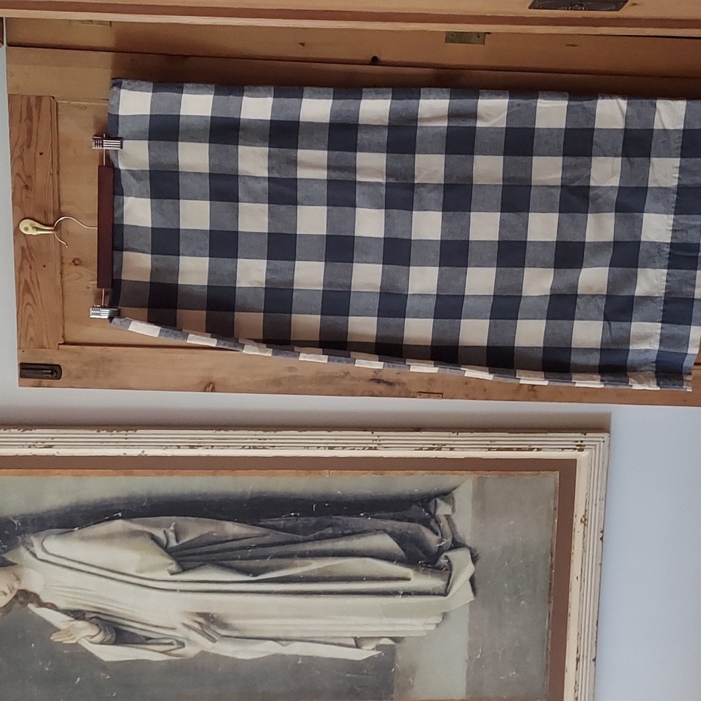 LL Bean Gray Flannel Checkerboard Buffalo Plaid King Pillowcases (set of 2)